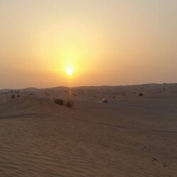Safari al tramonto nel deserto di Dubai: il racconto di Cadia