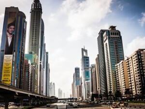 Sheikh Zayed Road foto di Bertrand Duperrin