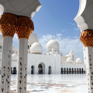 Moschea Abu Dhabi atrio